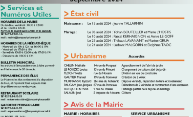 Bulletin municipal septembre 2024