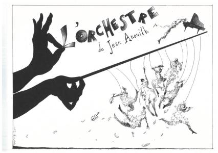 affiche théâtre l'orchestre