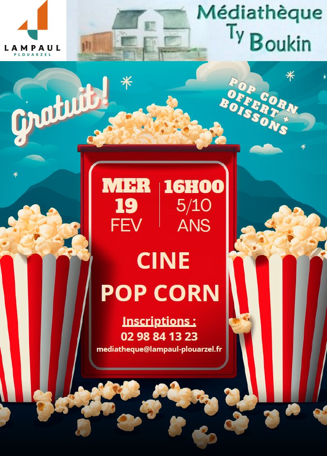 affiche ciné popcorn fevrier 2025