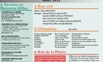 Bulletin municipal Août 2025
