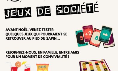 Soirée découverte jeux de société